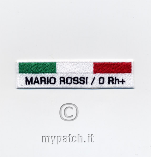Patch con nome 10x2 ITALIA (5 pz)