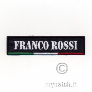 Patch ITALIA con nome 11x3