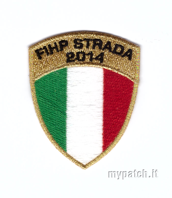 Scudetto ITALIA personalizzabile ORO