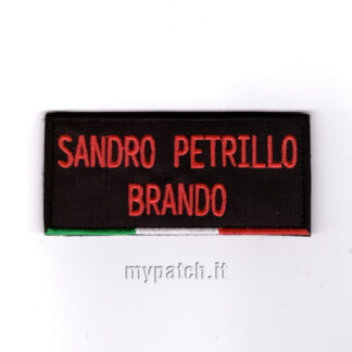 Patch ITALIA con nome 11x5