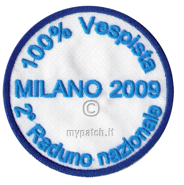 Patch ricamata rotonda